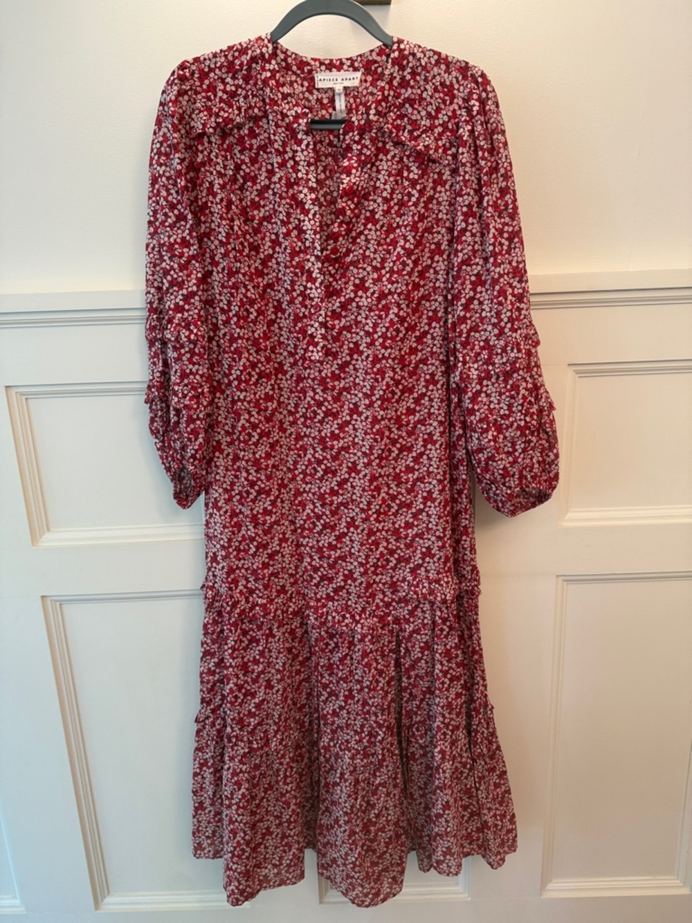 Apiece Apart, Gracia Flamenca Dress - Size M / Mango Bouquet